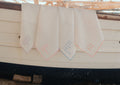 "The Dinner Party" —  Set of 4 — Embroidered Linen Napkins